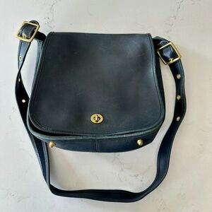Black Coach Stewardess Bag